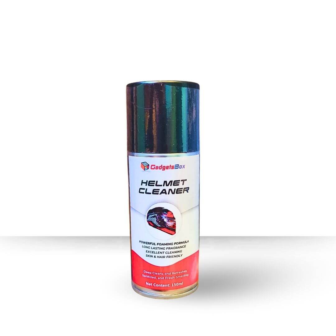 Helmet Cleaner Spray | 10X Powerful Anti-Bacterial Foam 150ml 1 gadgets-box-helmet-spray-150ml