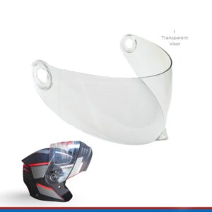 Buckler / Open Face Helmet Visor Mavox