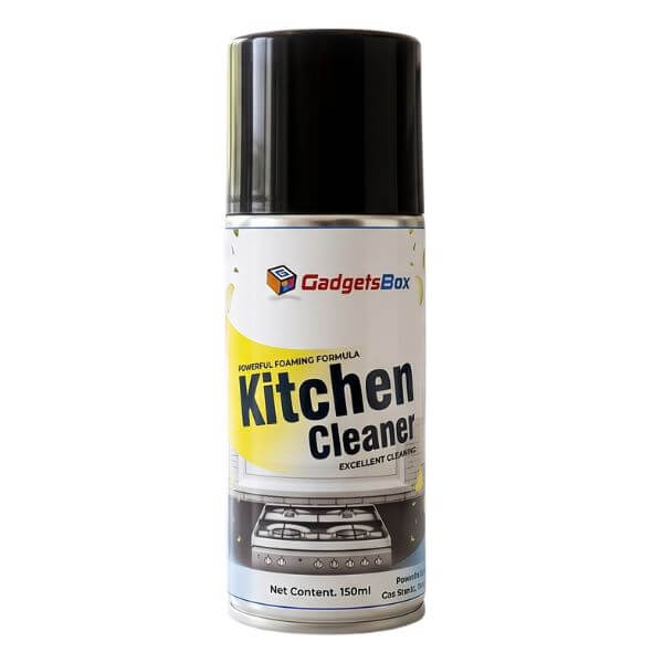 GadgetsBox Kitchen Cleaner Spray 150ml | Foaming Cleaner 1 GadgetsBox Kitchen Cleaner Spray 150ml powerful foaming formula aerosol can
